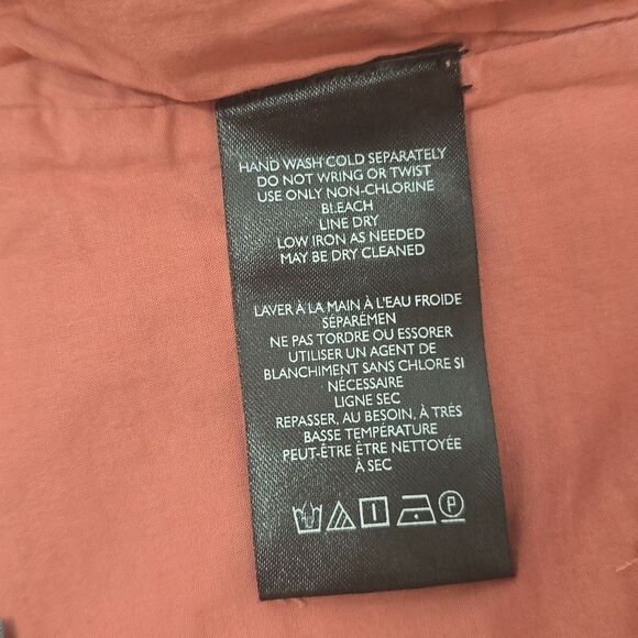 Anthropologie Halter Women's Coral and Black Patterned Top 16 - Picture 6 of 7